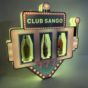 Máquina de Sorteo <span class=keywords><strong>Iridiscente</strong></span> RGB, Soporte de Acrílico LED para 3 Botellas de Vino, Exhibidor LED para Licores y Champán, Presentador de Botellas LED para Bar o Club - Product Image 6