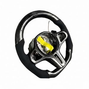 Volante personalizado de fibra de carbono forjada y cuero Alcantara para <span class=keywords><strong>BMW</strong></span> CS G M F 2 3 4 5 6 G20 F20 E92 F30 F32 E87 E91 sin airbag - Product Image 6