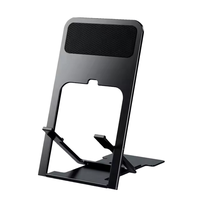 Accessoire de bureau de voyage OEM en métal portable Support de téléphone multi-angle réglable en hauteur pliable pour supports de téléphone portable de bureau