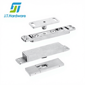 Bisagra de pivote de resorte de piso de eje Central tipo leva de posicionamiento ajustable Puerta de vidrio de marco estrecho de acero inoxidable de 360 grados - Product Image 1