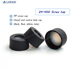 Laboratuvar cam flakon beyaz PTFE gri silikon özelleştirilmiş <span class=keywords><strong>septa</strong></span> 24-400 vidalı polipropilen kapaklar fiyat - Product Image 2