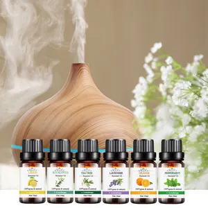 100% Custom Essentiële Olie Sets Pure Lavendel Citroen Olie Pepermunt Massage Olie Set Voor Aromatherapie Bad Ontspannen Leven Thuis