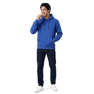 Sweat à capuche élastique sur mesure pour hommes et femmes Sweat à capuche avec cordon de serrage polaire à l'intérieur Pullover Hoodies - Product Image 1