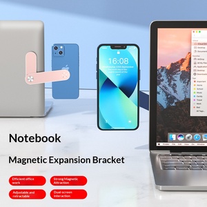 Aluminum Alloy Dual <b>Screen</b> Extension Bracket Magnetic Portable Side Monitor <b>Stand</b> For Laptop And Mobile Phone - Product Image 4
