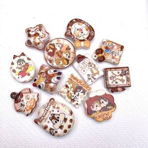 Accesorios de Cuentas Bordadas con Diseño de Ardilla, Impresión a Doble Cara, Perforadas, Serie Temática, Accesorios para Cadena de Teléfono Móvil, DIY - Product Image 2