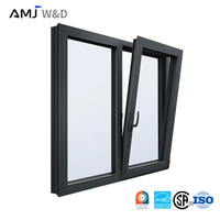 Ventanas Abatibles y Giratorias NFRC, Estilo Americano, Cierre Multipunto de Seguridad, Ventana Abatible con Aislamiento Térmico
