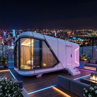 Maison Capsule Modulaire V3 avec Isolation en Mousse de Polyuréthane de 100 mm, Climatisation Chaude et Froide, Maison Capsule Préfabriquée