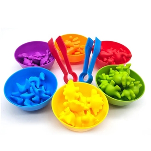 New Kids Sensory Training Lernen Spielzeug Farbe Klassifizierung & Zählen Früchte Tier Matching Game Sorting Cups Lernspiel zeug - Product Image 1