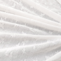 5173 # Tulle en nylon, tissu en maille perlée avec motif papillon pour robe de mariée