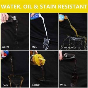 Tablier personnalisé avec logo noir, blanc, rose, tablier de serveur/serveuse en coton pour restaurant, tablier de cuisine pour femme et homme avec poche, idéal pour BBQ et chef - Product Image 4