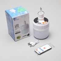 Étanche LED charge économie d'énergie ampoule lumière solaire alimenté LED d'urgence Camping lampe cadre marché de nuit suspendu en plein air