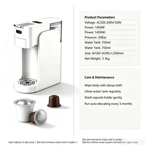 Cafetera Automática de Cápsulas <span class=keywords><strong>Mini</strong></span> para CM2005, Cafetera de Plástico para Uso en el Hogar y la Oficina - Product Image 4