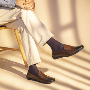 New style fashionable casual loafers, breathable and durable dress <b>shoes</b>, square-toe business <b>shoes</b> - Product Image 4