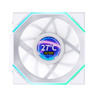 Ventilateur de boîtier PC JUNGLE LEOPARD Stellar Block V4 LCD 120 mm avec écran IPS 360x360, moniteur de température CPU/GPU, ARGB modulaire, roulement à billes