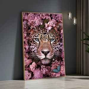 Affiches d'animaux modernes sur toile : Tigre, Éléphant, Lion, Élan, <span class=keywords><strong>Panda</strong></span>, Oiseau – Décoration murale nordique pour chambre - Product Image 5