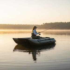 Bateau de pêche gonflable <span class=keywords><strong>Meitai</strong></span> T-240 avec plancher en aluminium, capacité de 2 personnes - Product Image 4
