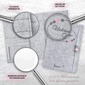 Organizzatore in Feltro Personalizzato per Viaggi e Maternità Tedeschi: Custodia Protettiva per Passaporti Tedeschi - Product Image 3