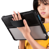 Pour Amazon nouveau pour Microsoft Surface Pro 4 5 6 7 8 9 10 duo étui TPU PC tablette couverture noire avec long étui à bande croisée