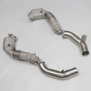 2020 + per BMW M850I M550I scarico Downpipe a intestazione diritta G14 G15 G16 G11 G12 <span class=keywords><strong>N63</strong></span> 4.4T scudo termico nuova condizione - Product Image 4
