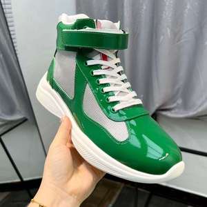 Chaussures de sport montantes rétro décontractées de luxe pour hommes, en cuir de marque, de haute qualité, respirantes, pour la course et la marche en extérieur - Product Image 3