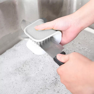 Top xếp hạng hình chữ U dao kéo Cleaner PP chất liệu nhà bếp làm sạch bàn chải cho đũa nĩa dao đồ dùng - Product Image 3