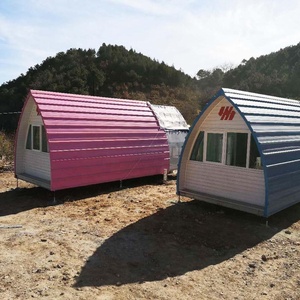 AH-SZ153 Flat pack easy assembly steel frame kit home sleeping pod log cabin