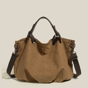 Trendy Japanese Retro Canvas <b>Bag</b> Large Capacity Multi-Function Crossbody <b>Tote</b> Zipper New Large Capacity Polyester <b>for</b> <b>Men</b> Women - Product Image 1