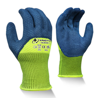 Guantes de Trabajo XINGYU de Poliéster Espumado con Látex, Calibre 13, Transpirables, Antideslizantes, para Jardinería, Plantación, Agricultura e Industria Ligera