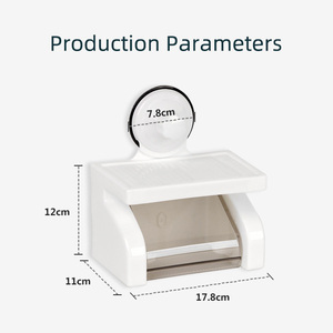 OEM Custom Printed <strong>Toilet</strong> Paper <strong>Holder</strong> - Suction Cup Wall-Mounted Tissue Box for Bathroom, Gift &amp; Commercial Use - Product Image 5