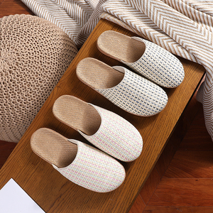 Pantoufle d'intérieur respirante et légère en EVA, antidérapante, recyclable, avec logo personnalisé, dessus en herbe <span class=keywords><strong>Lafi</strong></span> et doublure en coton - Product Image 4