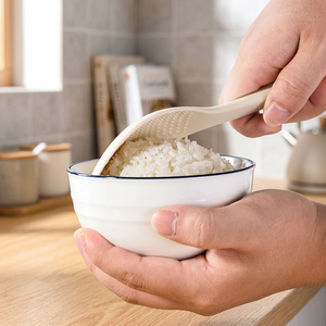 Spatule à riz en silicone, résistante à la chaleur, antiadhésive, avec texture antidérapante pour cuiseur à riz et préparation culinaire - Product Image 5