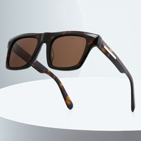Lunettes de soleil de luxe personnalisées de créateur 2026 – Lunettes de soleil polarisées d'extérieur, grandes, carrées, unisexes en acétate