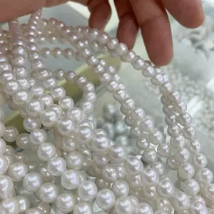 7-8mm runde Perlenschnur AAAA hochwertige natürliche echte japanische Akoya Süßperle Wasser perle lose Perlen Großhandel