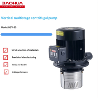 Pompe à eau verticale H2V pour machine-outil, pompe centrifuge multi-étages en acier inoxydable, pompe de refroidissement triphasée 380V à haute pression