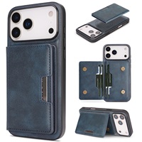 Étui magnétique pour téléphone portable en cuir de luxe avec portefeuille en cuir mobile pour iPhone 12 13 14 15 16 17 Plus Pro Max