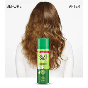 Spray Capillaire Huile d'<span class=keywords><strong>Olive</strong></span> et de Coco Léger Lissant Traitement Anti-Frisottis aux Huiles Essentielles Formule Non Grasse - Product Image 3