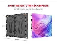Pantalla led extérieur publicidad p3.91 500mm x 500mm extérieur location pantalla piso led panneau écran