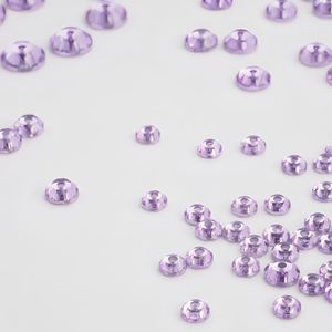 Perles de strass à coudre en résine époxy lavande Provence 5 mm, forme diamant, dos plat, trou central, pour corsages et bijoux - Product Image 3