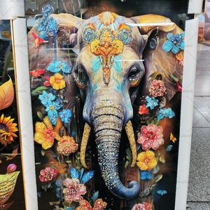 Arte Pop Moderno Pintado a Mano, Cuadro de Caballo, Arte Mural de Animales, Pintura al Óleo Abstracta de Caballo sobre Lienzo - Product Image 4