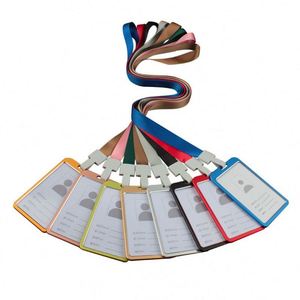 Porte-cartes de bureau en aluminium multicolores, badges nominatifs professionnels en métal pour employés, accessoires de lanière - Product Image 3