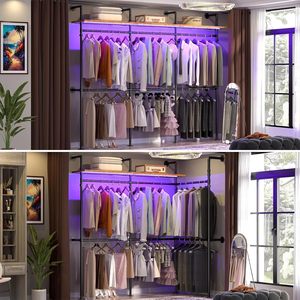Industrial Pipe Clothing <strong>Rack</strong> for Hanging Clothes Heavy Duty Garment <strong>Rack</strong> Closet <strong>Wardrobe</strong> <strong>Rack</strong> - Product Image 4