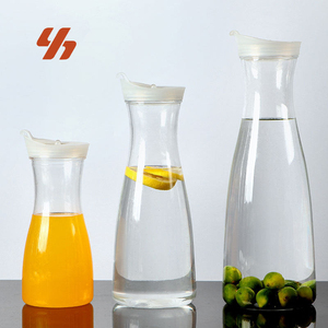 Jarra de Agua de Plástico Transparente al por Mayor con Tapa Abatible, Libre de BPA, Jarra de PC para Jugo, Limonada, Té Helado, para Restaurante, Cafetería, Fiesta - Product Image 1