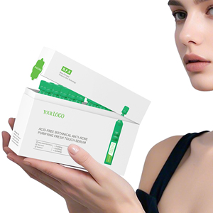 Ampollas blandas purificadoras antiacné botánicas sin ácido de etiqueta privada, tubos de suero facial para acné y brotes, productos de belleza - Product Image 1