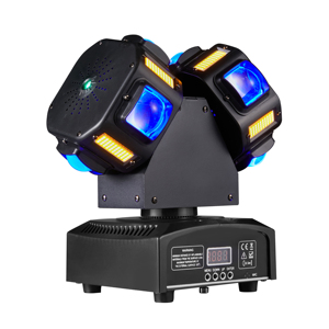 8x12W RGBW 3-in-1 đôi đầu DMX512 di chuyển chùm ánh sáng cho DJ karaoke Dance Hall KTV Disco Bar hiệu ứng sân khấu - Product Image 5