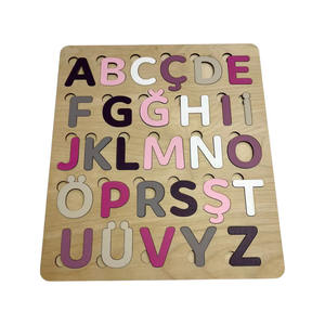Jeu éducatif en bois de bouleau de qualité supérieure, puzzle de l'alphabet Montessori, jouet d'apprentissage pour les tout-petits de 3 ans et plus, jeu de société pour enfants, modèle MOT-0011 - Product Image 1