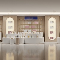 Vitrine moderne pour sacs à main, présentoir mural personnalisé en acier inoxydable, vitrines en verre pour les centres commerciaux de luxe et les magasins de détail