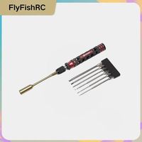 Kit de tournevis hexagonaux 7-en-1 FlyFish RC pour la réparation de voitures, bateaux, avions et hélicoptères RC, ensemble d'outils magnétiques portables