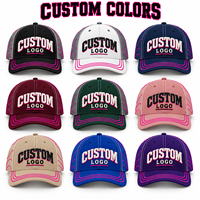 Casquette de baseball personnalisée brodée en 3D avec panneaux contrastants, détails de passepoil et visière incurvée – Style streetwear