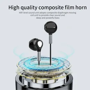 New Arrivals Fashion Design 3.5mm Wired Earphone With Mic And Volume Control Hand Free Earphone