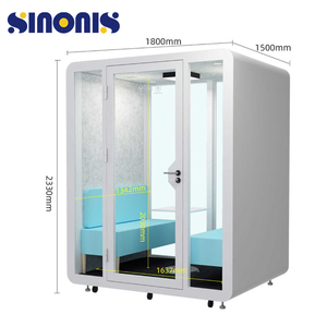 Cabine d'enregistrement insonorisée professionnelle Sinonis, salle acoustique vocale pour podcast, diffusion en direct et salle d'entraînement musical - Product Image 5